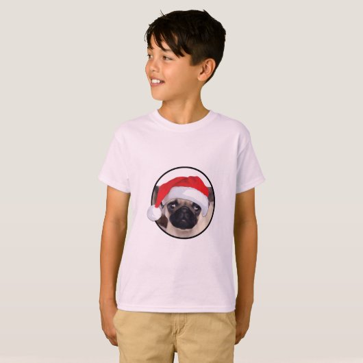 Kerstbeker - Kinderen Basic T-Shirt (Voorkant volledig)