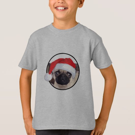 Kerstbeker - Kinderen Basic T-Shirt (Voorkant)