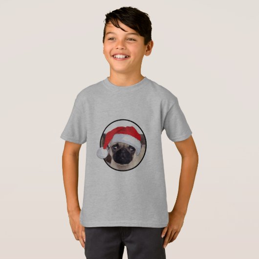 Kerstbeker - Kinderen Basic T-Shirt (Voorkant volledig)