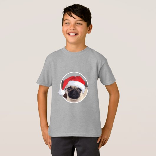 Kerstbeker - Kinderen Basic T-Shirt (Voorkant volledig)