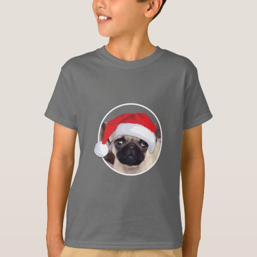 Kerstbeker - Kinderen Basic T-Shirt (Voorkant)