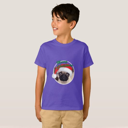 Kerstbeker - Kinderen Basic T-Shirt (Voorkant volledig)