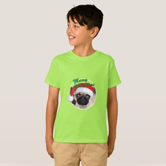 Kerstbeker - Kinderen Basic T-Shirt (Voorkant volledig)