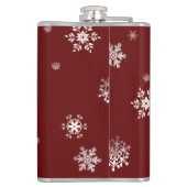 Kerstbeker met warme chocolademelk | Rood Heupfles (Achterkant)