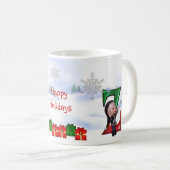 Kerstbeker op maandag Z Koffiemok (Voorkant rechts)