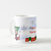 Kerstbeker op maandag Z Koffiemok (Voorkant links)
