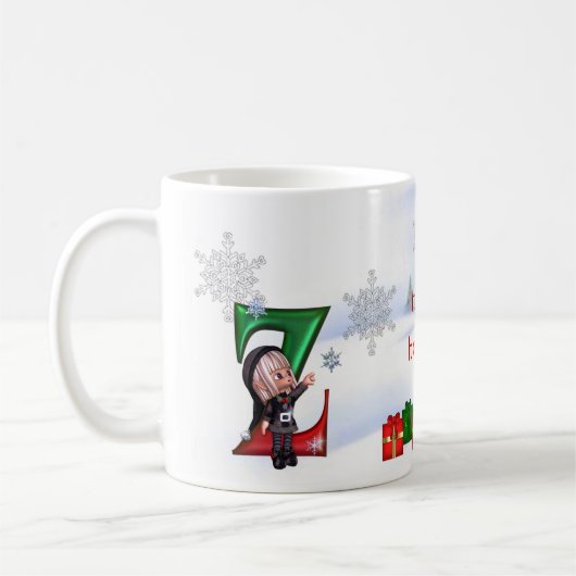 Kerstbeker op maandag Z Koffiemok (Links)