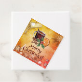 kerstbeker Oranje Holly Berry Cinnamon Greeting Bedankjes Labels (In situ)