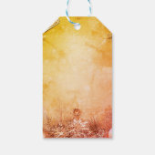 kerstbeker Oranje Holly Berry Cinnamon Greeting Cadeaulabel (Achterkant)