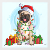 kerstbeker raamsticker (Vel)