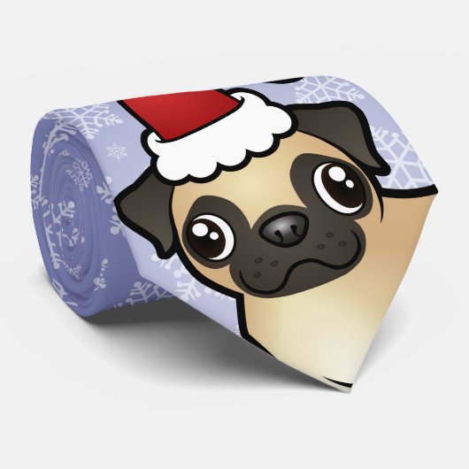 kerstbeker stropdas (Opgerold)