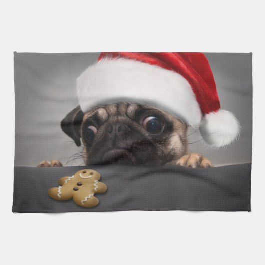 kerstbeker theedoek (Horizontaal)