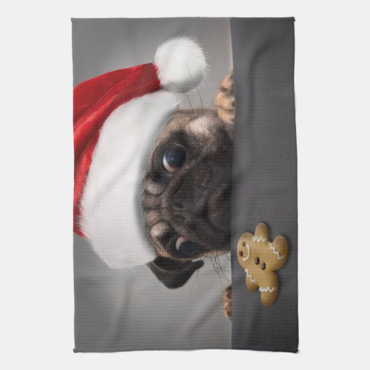 kerstbeker theedoek (Verticaal)