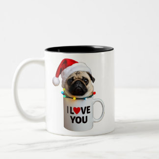 kerstbeker tweekleurige koffiemok