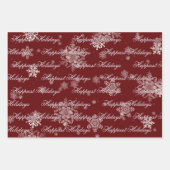 Kerstbeker Warme Chocolade | Rood Inpakpapier Vel (Voorkant 3)