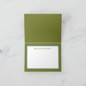 kerstbekeraarster cacao gnome voegt sentiment toe feestdagen kaart (Binnen)