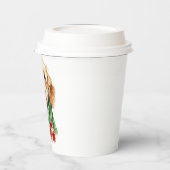 Kerstbekers goldendoodle papieren bekers (Links)