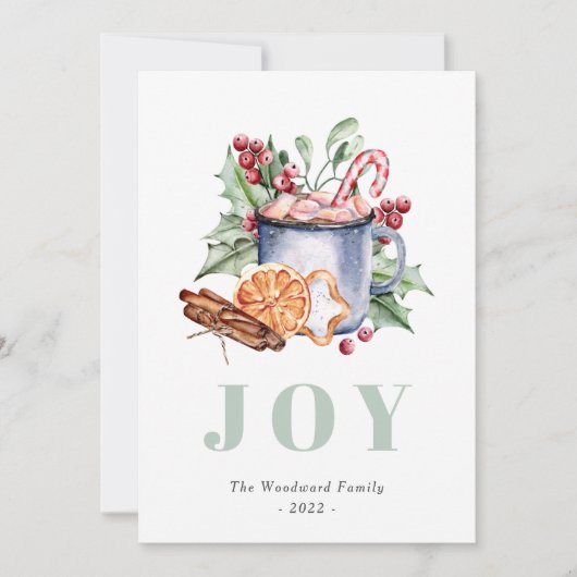 kerstbekers voor Waterverf Feestdagenkaart (Voorkant)