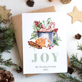 kerstbekers voor Waterverf Feestdagenkaart