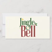 Kerstbel Bedankkaart (Achterkant)