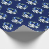 "Kerstbel" Kerstthema Cadeaupapier (Hoek)