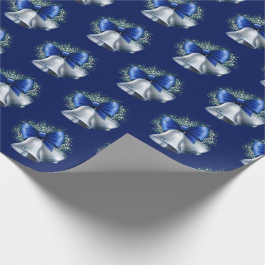 "Kerstbel" Kerstthema Cadeaupapier (Hoek)