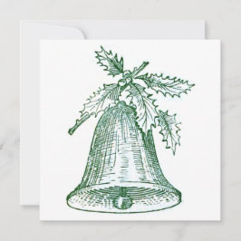 Kerstbel met hulst kaart