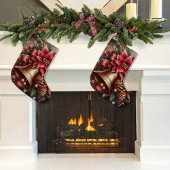 Kerstbel & Poinsettia Kleine Kerstsok