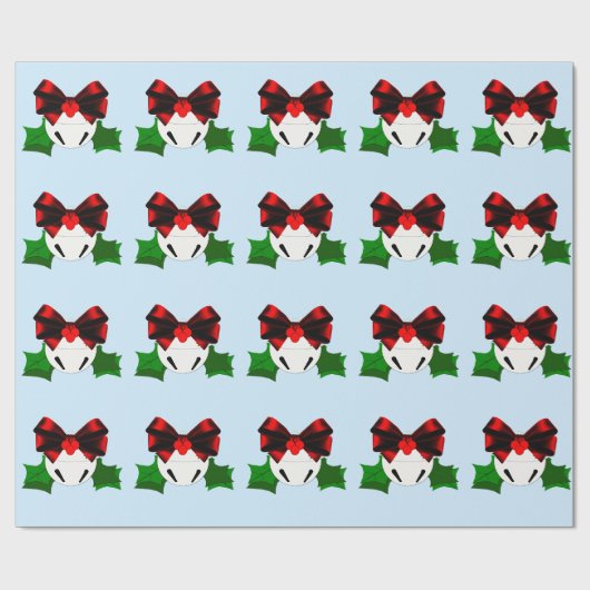 Kerstbel Sieraad Inpakpapier (Vlak)