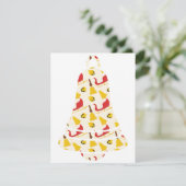 kerstbelkaart feestdagenkaart (Staand voorkant)