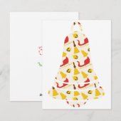 kerstbelkaart feestdagenkaart (Voorkant / Achterkant)