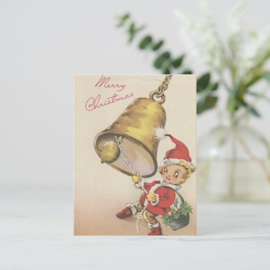  kerstbell Ringer Feestdagenkaart (Staand voorkant)