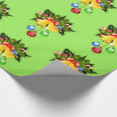 Kerstbellen en koopt naadloze geschenkverpakking cadeaupapier (Hoek)