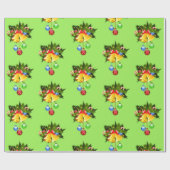 Kerstbellen en koopt naadloze geschenkverpakking cadeaupapier (Vlak)