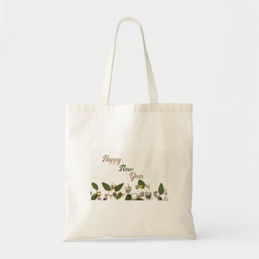 kerstbellen en lichte Canvas tassen (Voorkant)