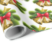 Kerstbellen en lint cadeaupapier (Rol Hoek)