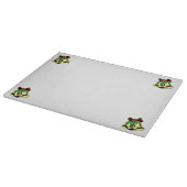 Kerstbellen Glas Snijplank (Hoek)