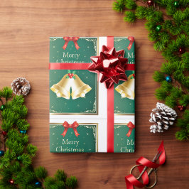 Kerstbellen in vintage stijl voor de feestdagen cadeaupapier