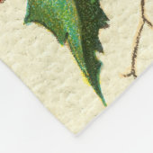 Kerstbellen, Oude Kerstkaart Fleece Deken (Hoek)
