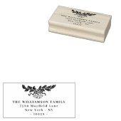 Kerstbellen Vintage Botanisch Retouradres Rubberstempel (Gestempeld)