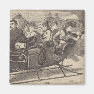 Kerstbelles (Mooie vrouwen, een Kerstslade) Magneet