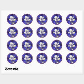 kerstbells Beer Blue en Gold Stickers (Vel)