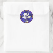 kerstbells Beer Blue en Gold Stickers (Tas)