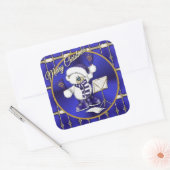 kerstbells Beer Blue en Gold Stickers (Envelop)