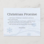 kerstbelofte feestdagenkaart (Voorkant)