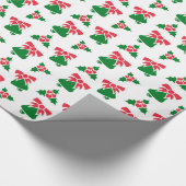 Kerstbelpatronen Cadeaupapier (Hoek)