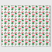 Kerstbelpatronen Cadeaupapier (Vlak)