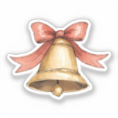 Kerstbelsticker Sticker (Voorkant)