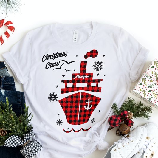 Kerstbemanning Betonvakantieplek Aangepaste naam Tri-Blend Shirt