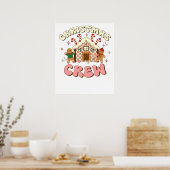 kerstbemanning peperkoek poster (Keuken)